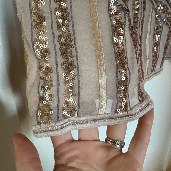 Anthropologie Darla Embroidered Mini Skirt Size 14 - Picture 7 of 9